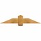Ekena Millwork Eugene Rough Sawn Timber Gable Bracket, Western Red Cedar, 48"W x 10"H x 2"D x 6"F, 5/12 Pitch GBW048X10X0206EUG00RWR - alternate 1